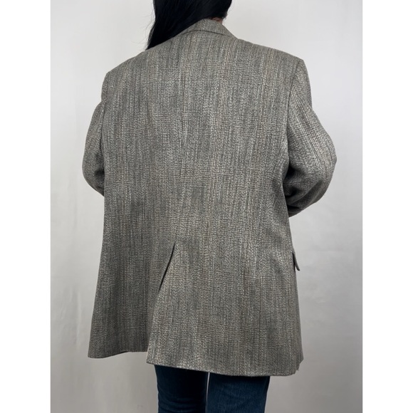 Vintage Haggar Grey Tweed Oversized Boyfriend Blazer - Picture 4 of 8